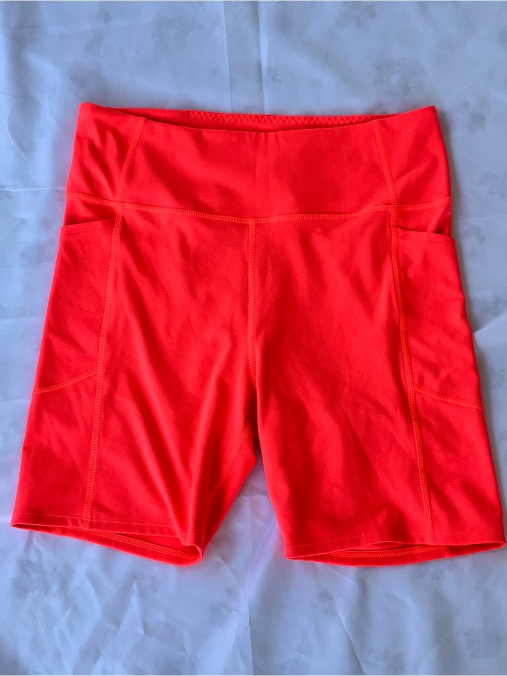 Victoria's Secret Neon Coral Bike Shorts